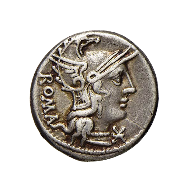 una moneta romana